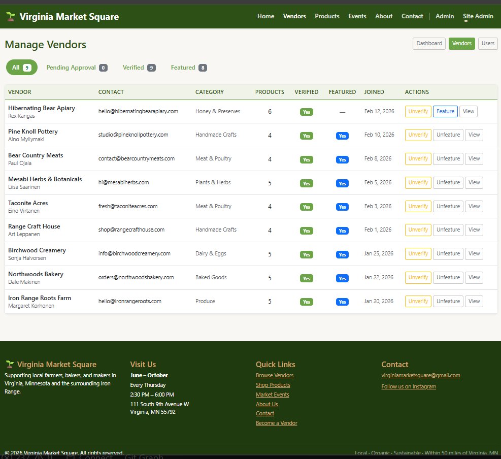 Admin vendor management