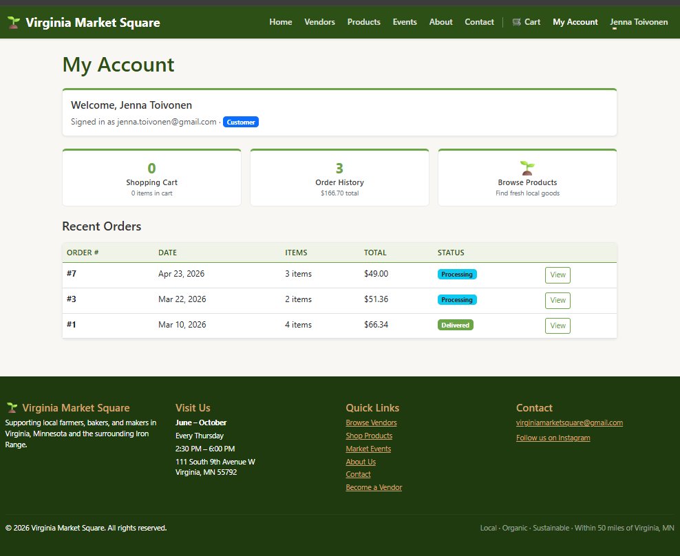 Customer dashboard