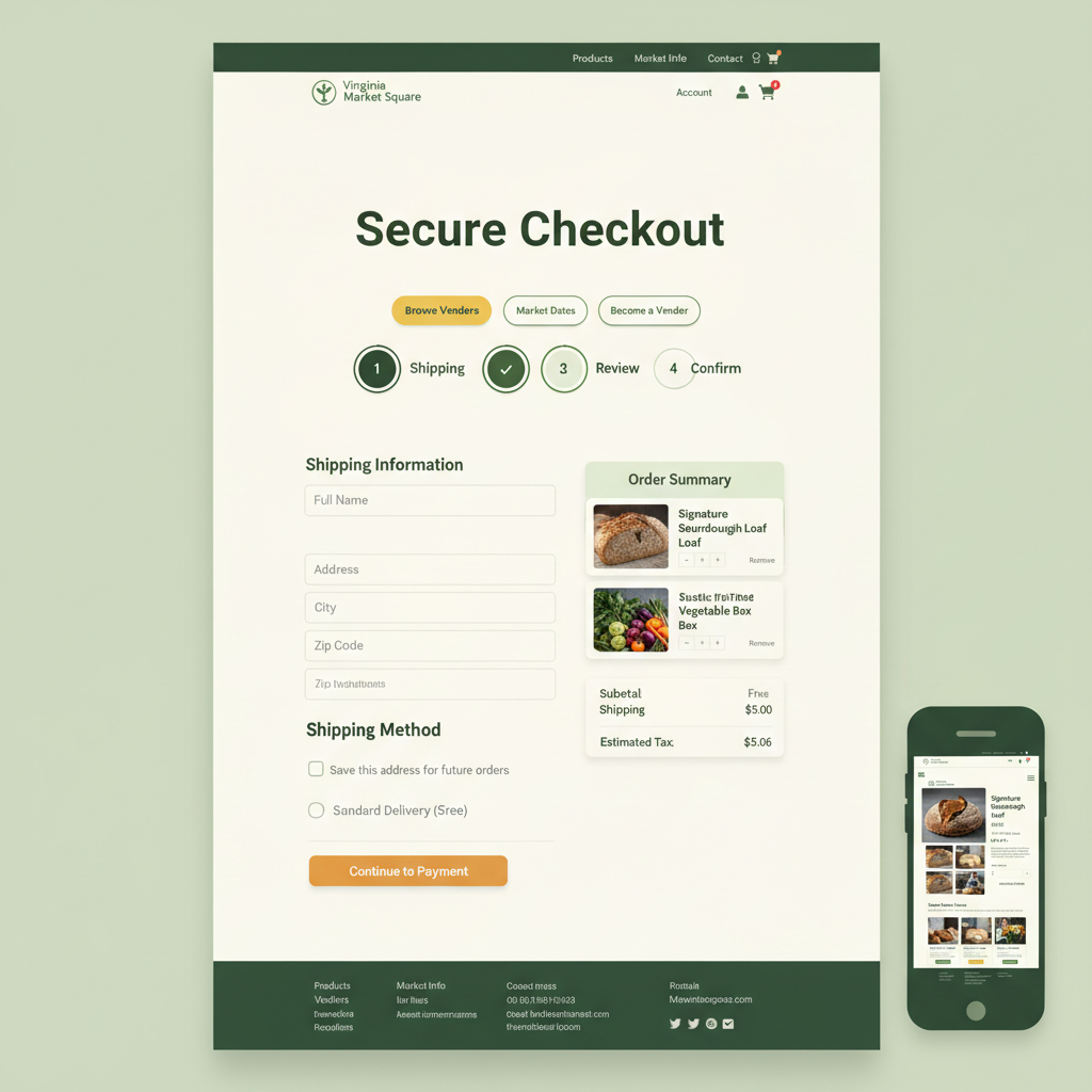 Checkout Flow Mockup