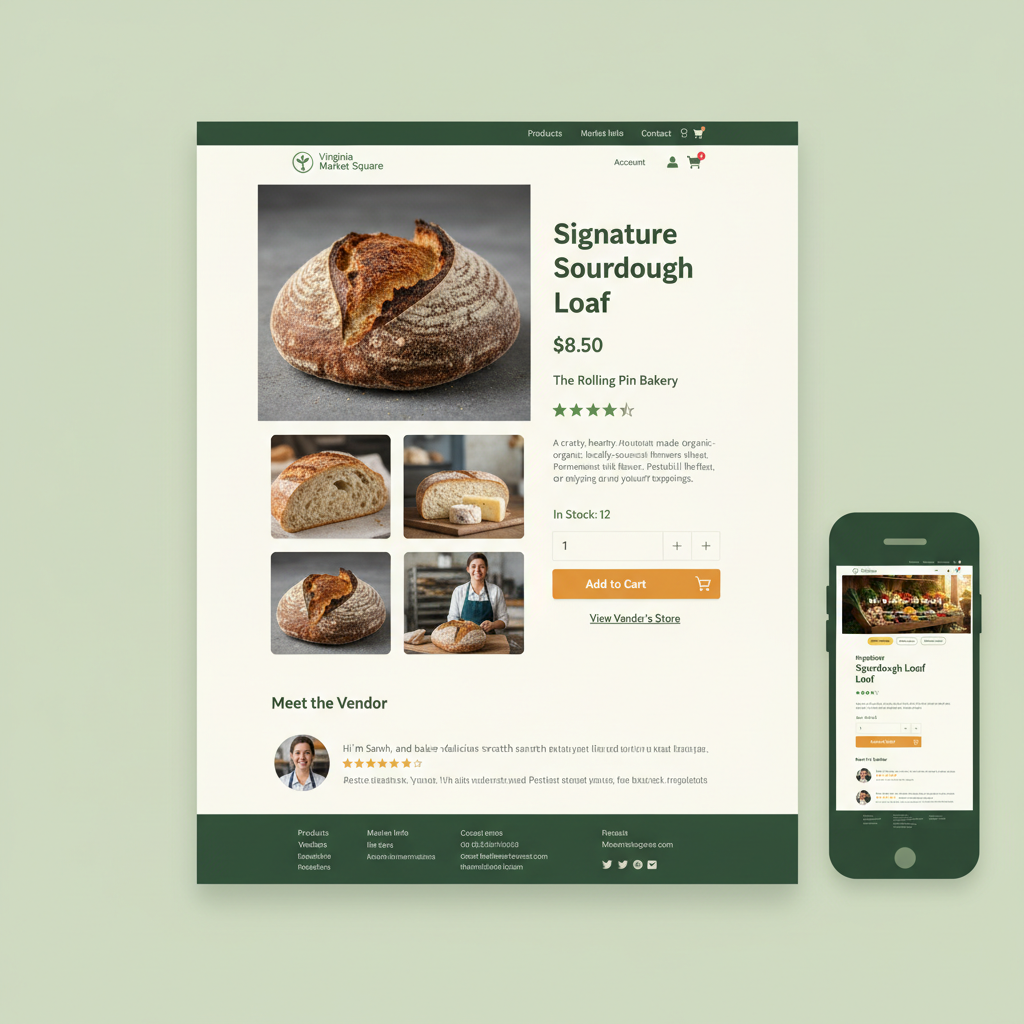 Product Detail Page Mockup